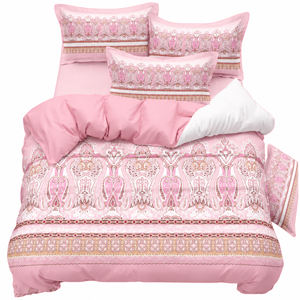 Ensemble de draps en coton 3 pièces avec deux taies d'oreiller assorties Literie douce et respirante pour la maison - Product Image 2