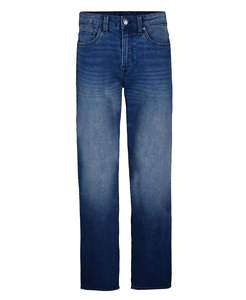 Jeans de Mezclilla para Hombre, Corte Recto, Lavado a la Piedra, Cintura Media, Corte Regular, Ecológicos, Duraderos, Transpirables, Estilo Vintage, para Primavera, Verano e Invierno - Product Image 1