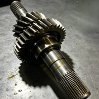 Arbre d'engrenage de transmission haute précision, forgé sur mesure en 42CrMo GCr15, traité thermiquement pour boîte de vitesses de machines de construction lourdes