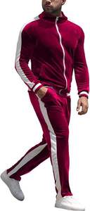 Ensemble de survêtement d'hiver 2 pièces pour femme, en velours, à capuche, respirant, imprimé, avec veste zippée intégrale et pantalon - Product Image 3