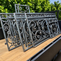 Balustrade de balcon en fer forgé de luxe, décorative, pour villas, appartements, hôtels et projets résidentiels haut de gamme