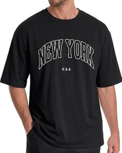 เสื้อยืดโอเวอร์ไซส์ผ้าฝ้ายแท้ 100% น้ำหนัก 220 กรัม พิมพ์ลายตามสั่งที่ไหล่ สไตล์ฮิปฮอป ไซส์พลัส ผ้าฝ้ายแท้ 100% ทรงบ็อกซี่ สำหรับผู้ชาย - Product Image 1
