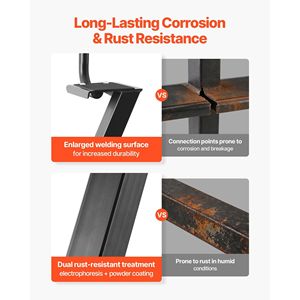 Scaletta a 4 Gradini in Acciaio al Carbonio Rinforzato per Rimorchio Barca con Maniglia Antiscivolo e 3 Opzioni di Angolo di Montaggio - Product Image 3