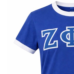 T-shirt en coton personnalisé de haute qualité Zeta Phi Beta pour femmes, vêtements de sororité, broderie d'été, col rond - Product Image 3