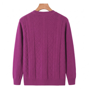 Suéter Cárdigan de Punto para Mujer, Cuello Redondo, Manga Larga, con Bolsillos y Decoración de Botones para Invierno - Product Image 2