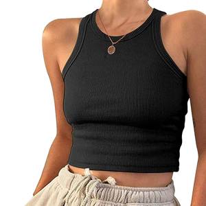 Camiseta sin Mangas Personalizada para Mujer, Algodón Premium, Estampada, Informal, a la Moda, Fabricante de Marca Privada - Product Image 5