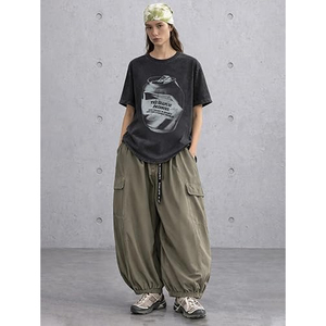 Mens Graphic Oversize Shirt Unisex Short Sleeve Cotton Vintage Streetwear Aesthetic Tee Shirts Casual <b>Tunic</b> - Product Image 3