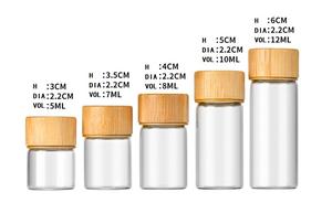 Groothandel heldere glazen reageerbuizen snoep badzout verpakking reageerbuizen met schroefdop - Product Image 2