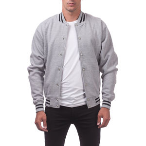 Blouson universitaire ODM pour homme en laine et coton respirant de haute qualité, avec logo personnalisé brodé, capuche, col montant, sublimation enduite, hiver - Product Image 1