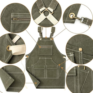 Capa de Peluquería de Lona Ecológica de Alta Calidad, Delantal Duradero con Múltiples Bolsillos para Uso en Salón de Belleza y Barbería - Product Image 3