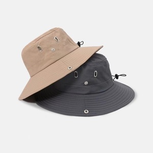 Chapeau de soleil pliable personnalisé pour la randonnée, la pêche, la plage, avec cordon, chapeau de pêcheur de type safari, protection UV - Product Image 2