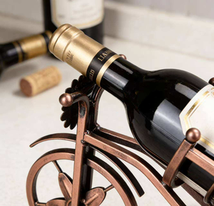 Art Decorative Metal Wine Bottle <b>Rack</b> for Red Wine Display Eco-Friendly Handmade Traditional Design for Home Decor - Product Image 2