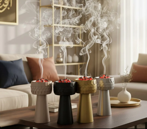 Brûleur à Bakhoor en Acier Inoxydable Premium, Porte-Encens Arabe Mabkhara Écologique, Décoration Printanière pour Maison, Hôtel, Ramadan - Product Image 4