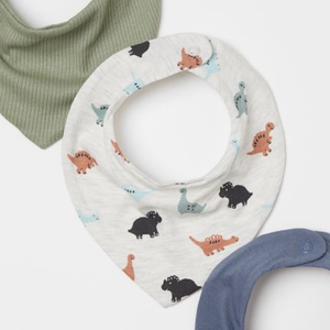 Bavoirs pour bébé certifiés, fabriqués en tissu 100% coton biologique, bavoirs pour bébé aux designs personnalisés - Product Image 3