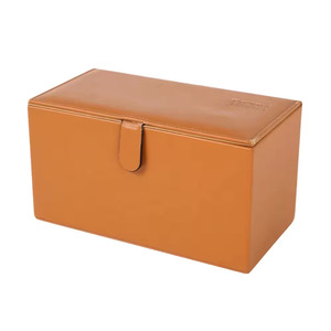 PU Leather <b>Dice</b> Cup Box with White Black <b>Dice</b> Storage Case for Adult Use Classic Minimalist Design Durable Round Shape - Product Image 4