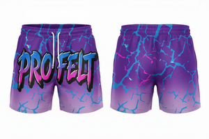 Shorts de sport unisexes pour hommes, en coton lourd 100 %, imprimés en relief personnalisés, respirants, à séchage rapide, style streetwear - Product Image 3