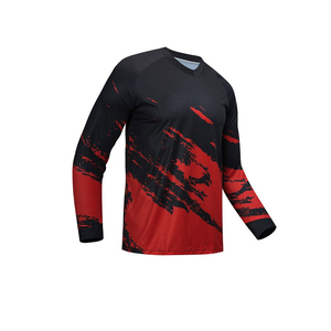 เสื้อเจอร์ซีย์มอเตอร์ครอส ระบายอากาศได้ดี % โพลีเอสเตอร์ ปรับแต่งได้ ลายธงชาติอเมริกัน สำหรับผู้ใหญ่ ผู้ชาย ขี่มอเตอร์ไซค์วิบาก แข่งรถ - Product Image 1
