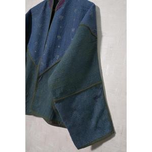 Veste Kantha indienne vintage en coton, faite à la main, style bohème, pour femme, vêtement d'hiver - Product Image 3
