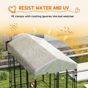 Cuccia per Cani da Esterno in Argento con Tettoia Impermeabile e Design a Doppia Porta per Razze Grandi - Cucce e Mobili per Animali Domestici - Product Image 5