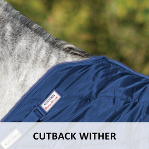 Manta de invierno negra para caballo con gran solapa para la cola y cierre de pecho único para uso en exteriores - Product Image 4