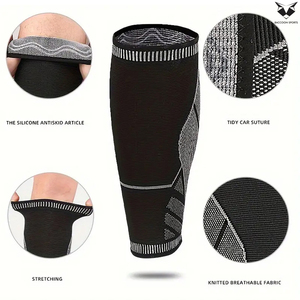 Manchons de compression anti-fatigue pour mollets, usage quotidien pour le basketball, le football, la course à pied et le cyclisme, manchons de compression pour mollets respirants et absorbant l'humidité - Product Image 6