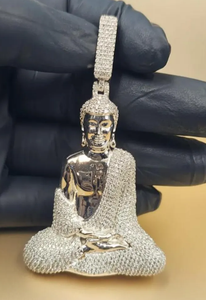 จี้รูปตู้สล็อตแบบ Iced Out พร้อมตัวเลข 777 ประดับเพชรโมอิสซาไนต์ เครื่องประดับหรูหรา ขายส่ง - Product Image 5