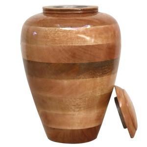 Urne pour cendres humaines Urne de haute qualité pour cendres humaines, fabriquée en bois naturel, avec un couvercle sécurisé, magnifique récipient commémoratif - Product Image 6