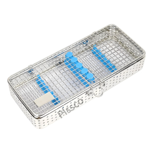 PISSCO Micro Wire Mesh Sterilization Box Surgical <b>Instrument</b> Sterilization Box Wire Mesh Sterilization Tray Stainless Steel - Product Image 1