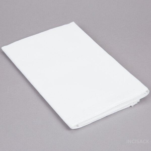 ผ้าเช็ดมือทำจากผ้าฝ้าย 100% ขนาด 28x28 นิ้ว สีขาวเรียบ สำหรับงานปักลาย งานฝีมือ ขายส่ง - Product Image 4