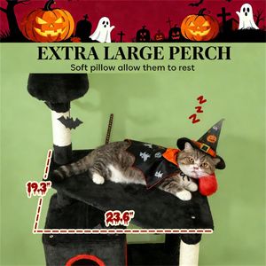 Torre per Gatti Premium, Albero per Gatti e Struttura per Arrampicata con Tiragraffi, Stimola l'Esercizio e il Gioco Felino - Product Image 4