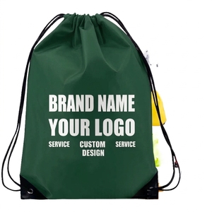 Brand Name Custom Design <b>Drawstring</b> <b>Backpack</b> Unisex Polyester Gym Bag With Logo Print - Product Image 3