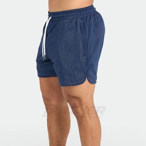 Shorts Deportivos Personalizados de Cintura Media, Antiarrugas, Ligeros, de Malla, para Suministro al por Mayor con Impresión y Marca - Product Image 1