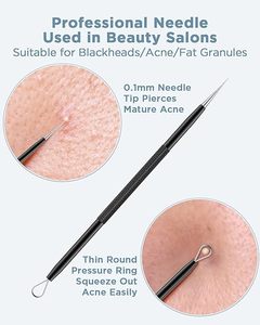 XELTECH SURGICAL Extractor de Puntos Negros y Espinillas de Acero Inoxidable, Herramienta para Eliminar Comedones, Pinzas y Espátulas - Product Image 2