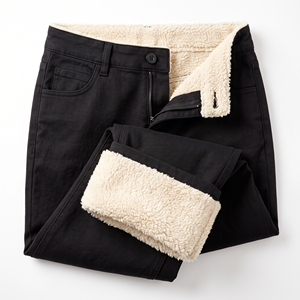 Women's Winter Sherpa <b>Lined</b> Trousers Warm Casual Fleece Interior <b>Pants</b> OEM ODM Wholesale Factory Custom Logo Low MOQ - Product Image 4