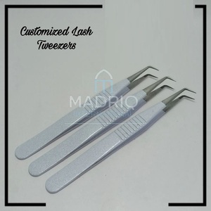 Pinzas Cosméticas Profesionales de Acero Inoxidable TOP RIGHT, Punta Lisa, Ligeras, Antiestáticas, Punta Afilada de 10 mm para Pestañas Postizas - Product Image 2