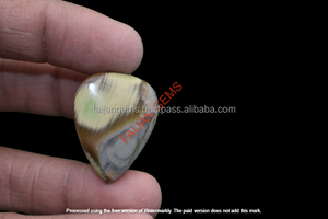 Pierre précieuse naturelle en jaspe impérial de haute qualité, forme poire, taille personnalisée, pour la fabrication de bijoux FAIJAN GEMS Rajasthan Third - Product Image 2