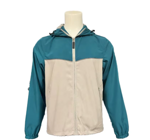 Men Winter Vintage Lightweight Hooded Windbreaker Jacket Solid <b>Zipper</b> Front Waterproof Breathable Outdoor Running Fishing <b>Coat</b> - Product Image 5