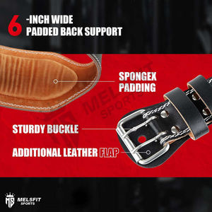 Ceinture de musculation personnalisée en cuir de qualité supérieure, robuste, protection professionnelle, antidérapante, réglable, fabricant en gros - Product Image 3