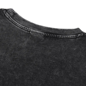 Camiseta de Manga Corta para Mujer, Personalizada, 100% Algodón, 230GSM, Transpirable, Estilo Vintage, con Logotipo, Suave, Informal, Color Sólido, Lavado Ácido - Product Image 6