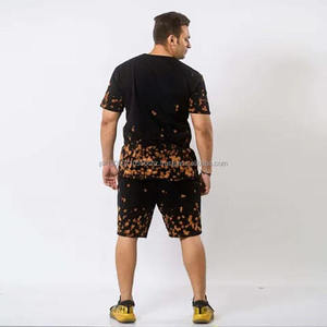 2024 New Summer Men Set Sporting Suit Short Sleeve Wholesale Custom Made <b>T</b> Shirt and Shorts Two Piece, Twin Set - Product Image 3