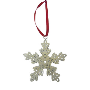 Ornement de Noël artisanal en fer plaqué or, suspendu, design de luxe, décoration personnalisée pour la maison, vente en gros - Product Image 3