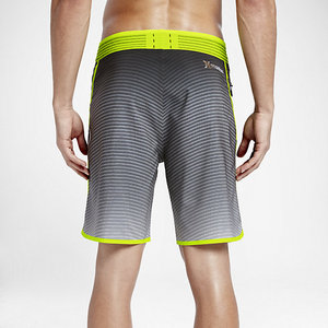 Short de bain athlétique pour homme, taille mi-haute, vert fluorescent, séchage rapide, pour le surf, la natation et les sports nautiques - Product Image 5