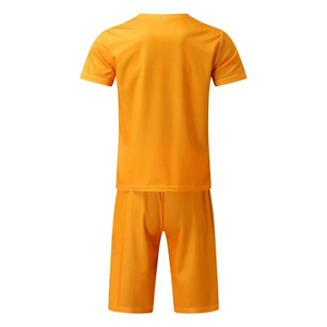 ชุดเซ็ตเสื้อยืดและกางเกงขาสั้นพิมพ์ลายแฟชั่นสำหรับผู้ชายฤดูร้อน 2 ชิ้น ชุดเซ็ตเสื้อยืดและกางเกงขาสั้นผ้าฝ้าย - Product Image 2