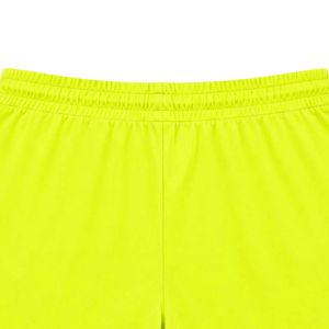 <b>Men's</b> Neon <b>Yellow</b> Solid Quick Dry Breathable Athletic Gym Running <b>Shorts</b> Elastic Waist Drawstring Casual Summer <b>Shorts</b> - Product Image 5