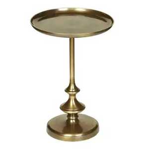 Modern Industrial Z-Shape Tripod <b>Side</b> <b>Table</b> Bronze Metal <b>Round</b> Accent <b>Table</b> Small Minimalist End <b>Table</b> for Small Space Office - Product Image 4
