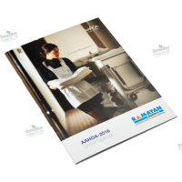 Brochure vidéo numérique de 7 pouces fabriquée sur mesure, impression de brochures sur papier et carton offset enduits imperméables