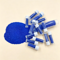 Peptide de cuivre bleu 99% GHK-Cu, poudre de matière première cosmétique soluble dans l'eau de haute pureté, paquet de 1g, CAS 89030955, formule moléculaire