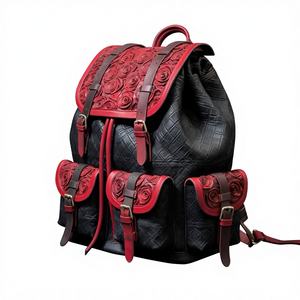 Bolso de Viaje y Oficina de Cuero Vacuno de Alta Calidad, con Forro de Cuero Genuino, Impermeable, con Puerto USB y Ecológico - Product Image 1