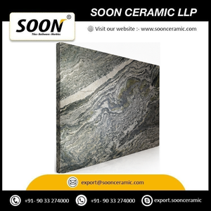 Îlot de cuisine contemporain en quartzite, motif veiné noir, surface en pierre naturelle durable, anti-corrosion, résistant à l'eau - Product Image 3