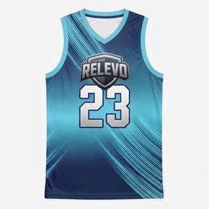 Maillot de basket Relevo pour homme, sans manches, numéro 23, impression sublimée, polyester à séchage rapide, coupe classique, taille adulte, antibactérien - Product Image 5